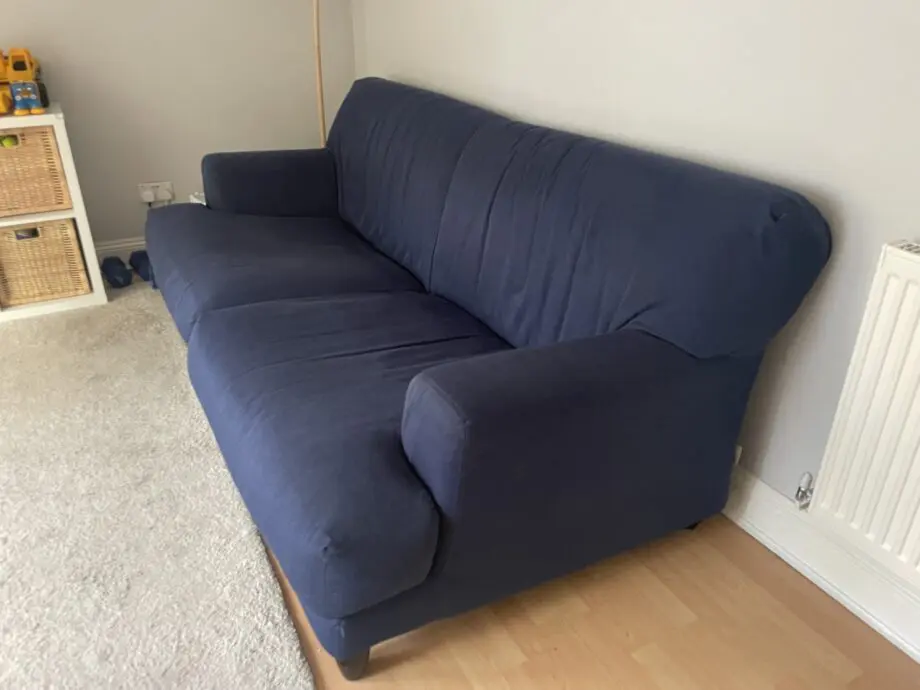 Navy Blue Habitat Askem 3 seater sofa