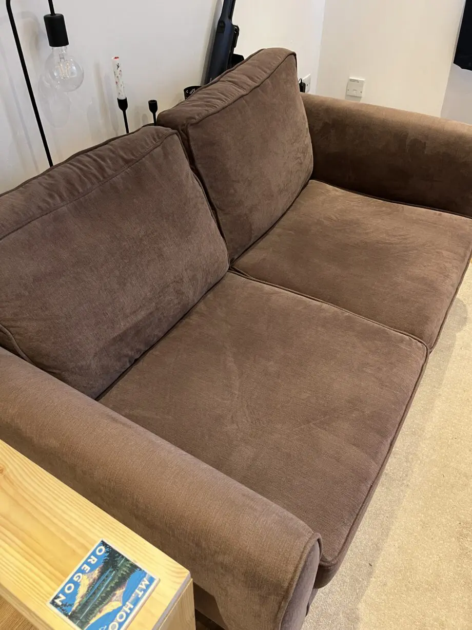 DFS Brown 2 Seater Sofa