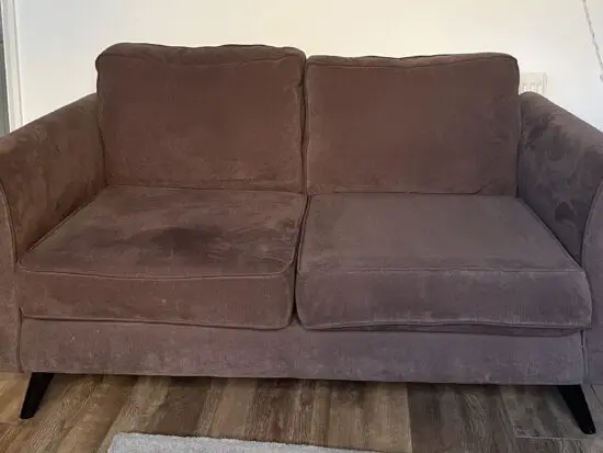 DFS Brown 2 Seater Sofa