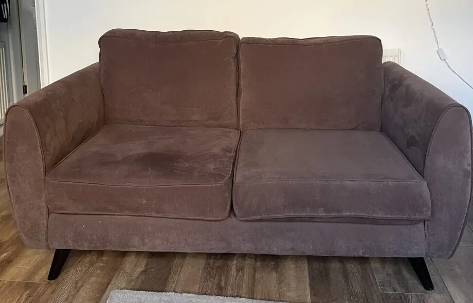 DFS Brown 2 Seater Sofa