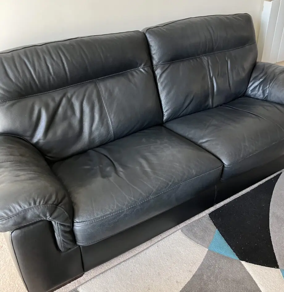 Sofology 3 seater black sofa