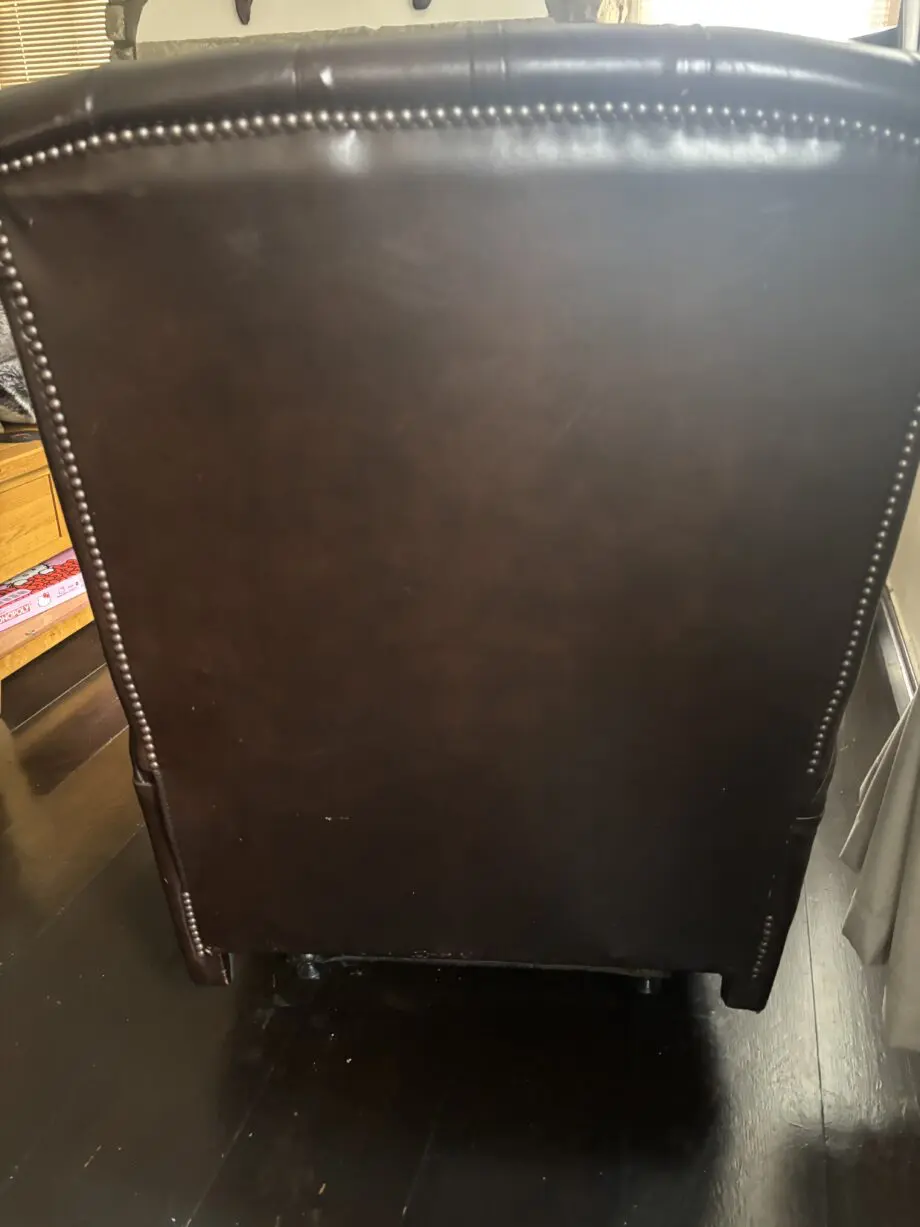 Chesterfield monk back recliner