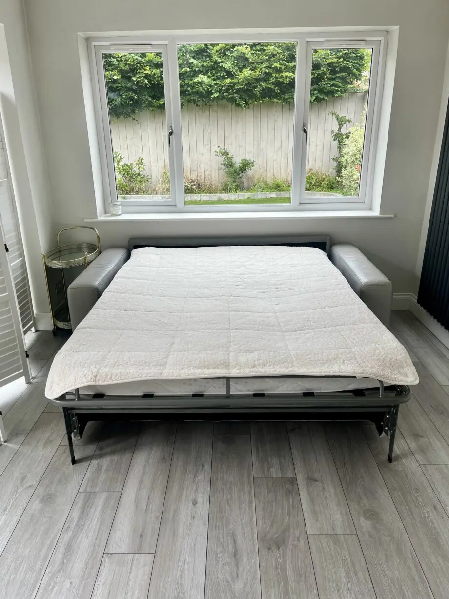 Real Leather Sofa Bed