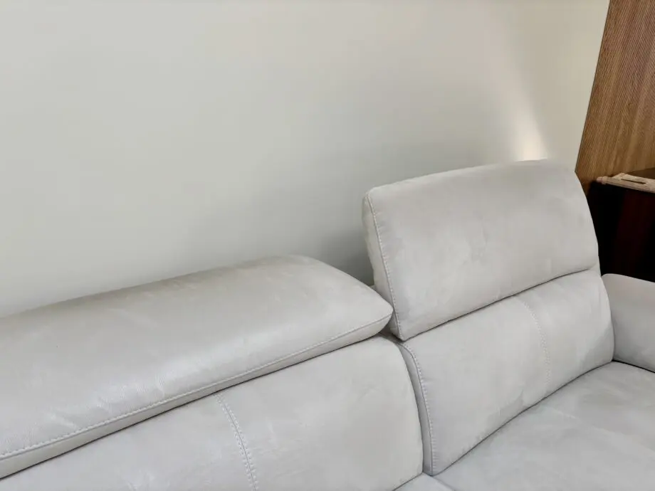 Beautiful white, auto reclining Sofology couch