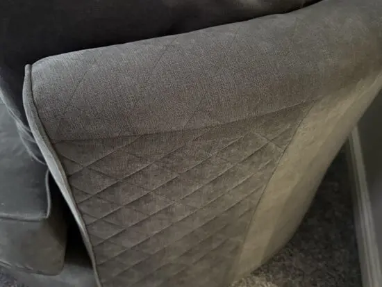 DFS Okra Love Seat with Foot Stool
