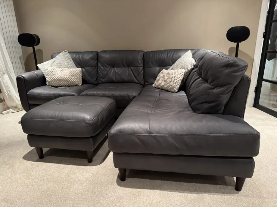 Sofology Apollo Grey Bexley Corner Sofa + Footstool
