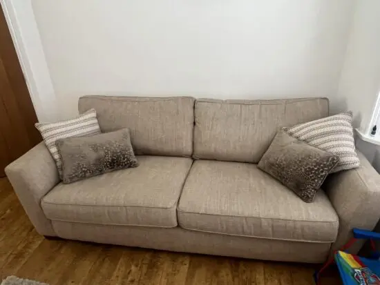 DFS Sofia Beige 3 Seater