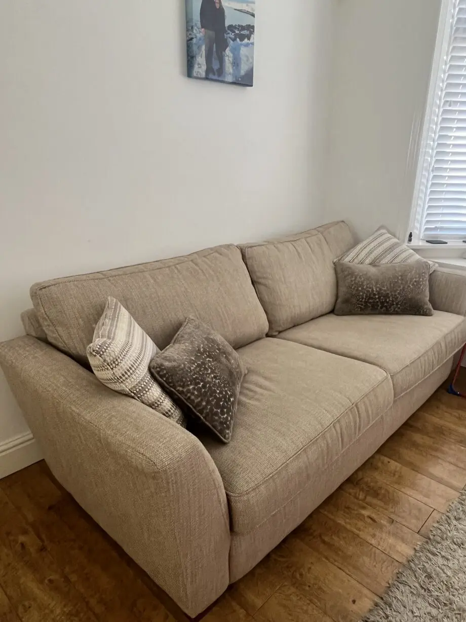 DFS Sofia Beige 3 Seater