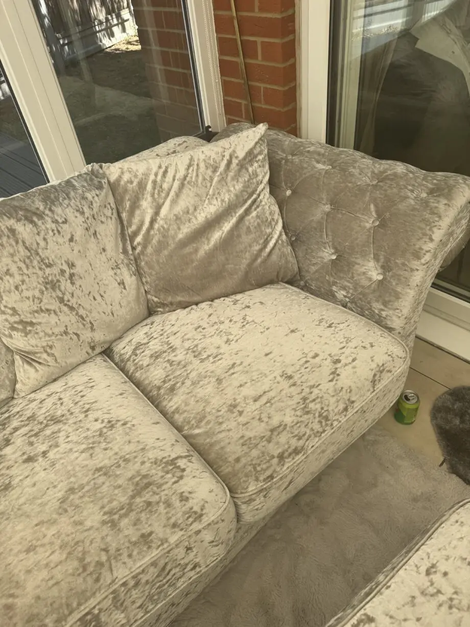 Silver 3 Piece Sofa Set