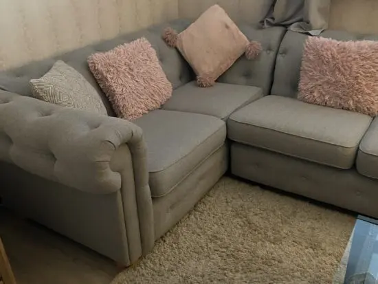 DFS grey corner sofa
