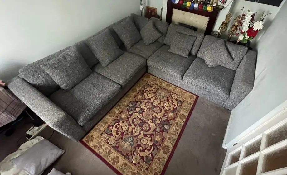 Fabb Furniture - Charcoal Studio Fibre Large 3 Piece Corner Sofa