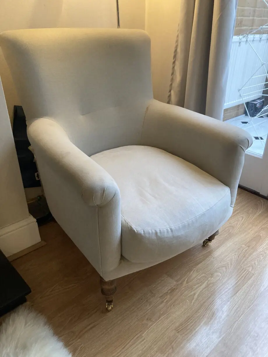 Grey classic armchair