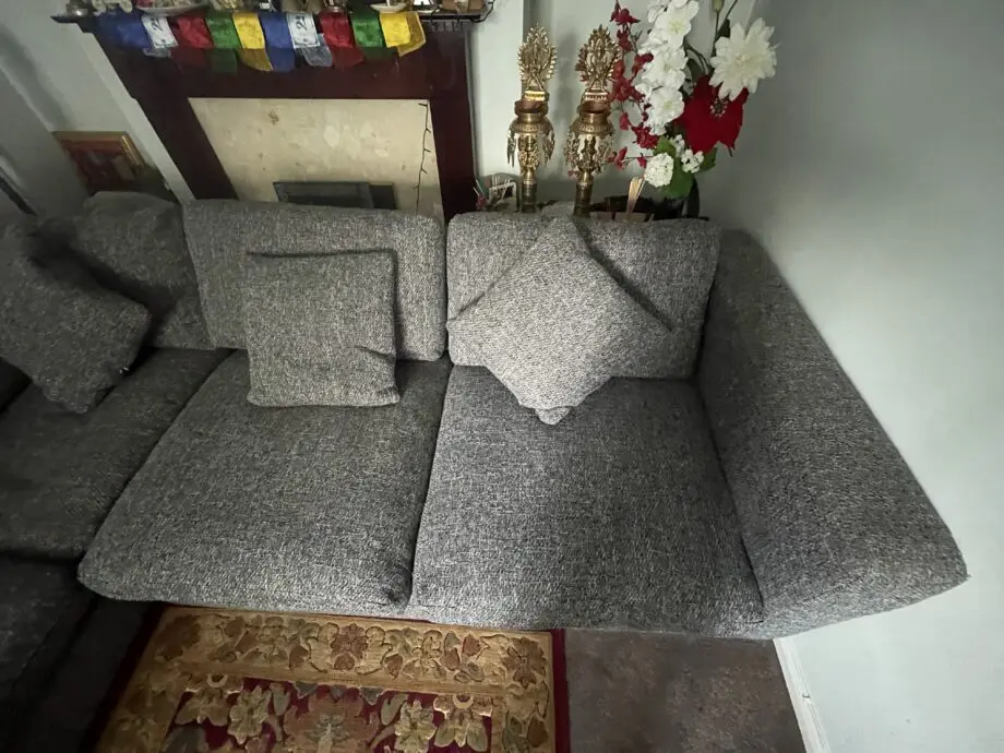 Fabb Furniture - Charcoal Studio Fibre Large 3 Piece Corner Sofa