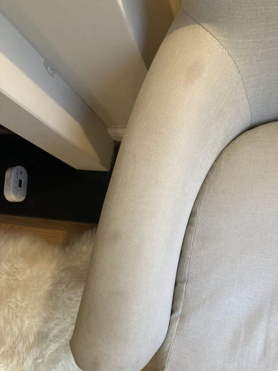 Grey classic armchair