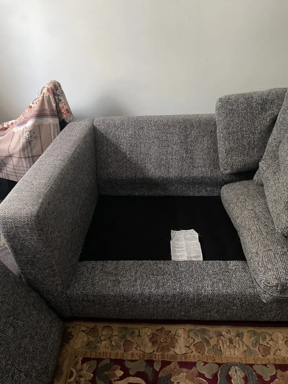 Fabb Furniture - Charcoal Studio Fibre Large 3 Piece Corner Sofa