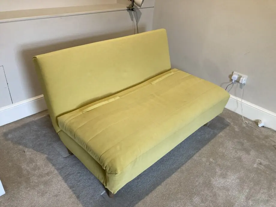 M&S dark yellow sofa bed