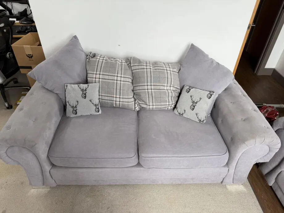 Bespoke sofas, grey.