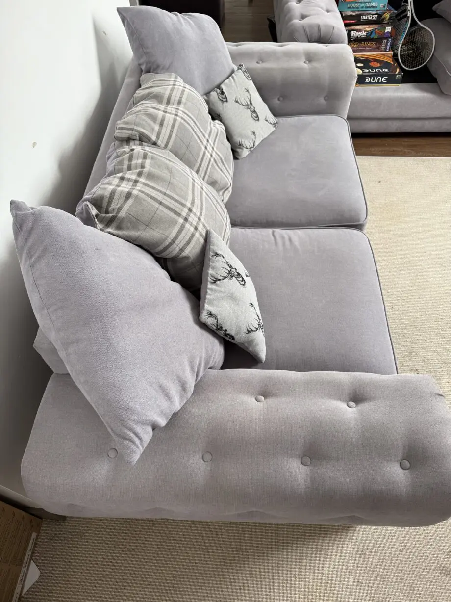 Bespoke sofas, grey.
