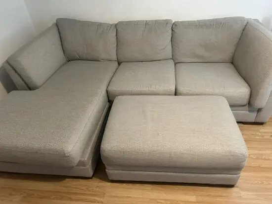 Steel combination coloured sofa