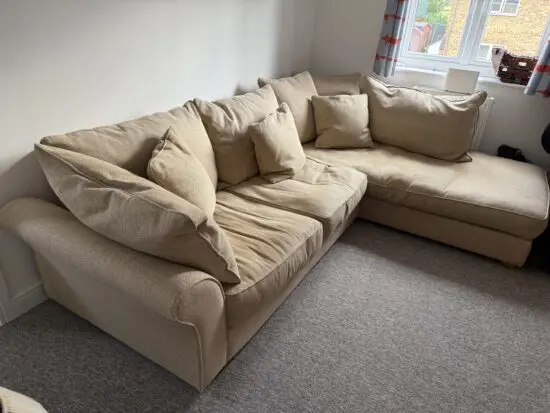 Heals Corner Sofa, Oatmeal