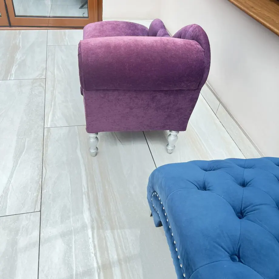 Luxury Purple Velvet Sofa