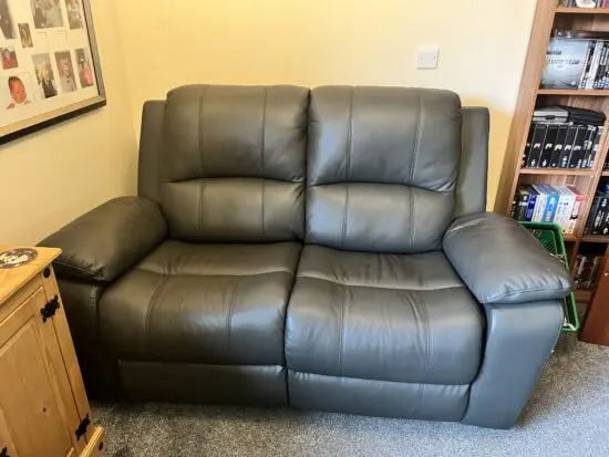 2 Seater Italian Leather Power Recliner