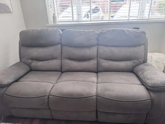 DFS 3 seater power recliner sofa with USBs