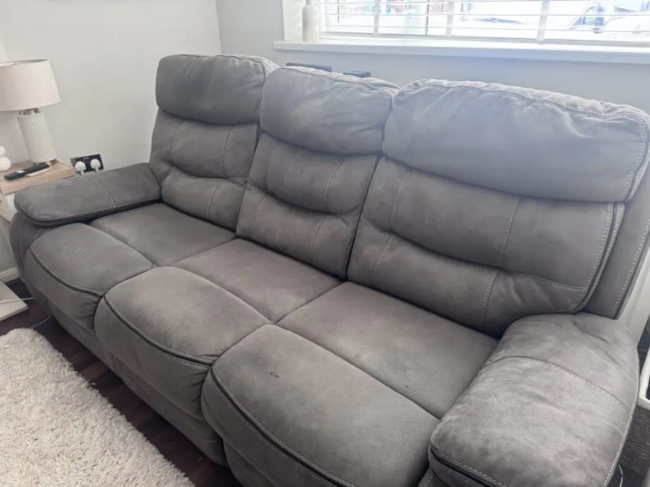 DFS 3 seater power recliner sofa with USBs