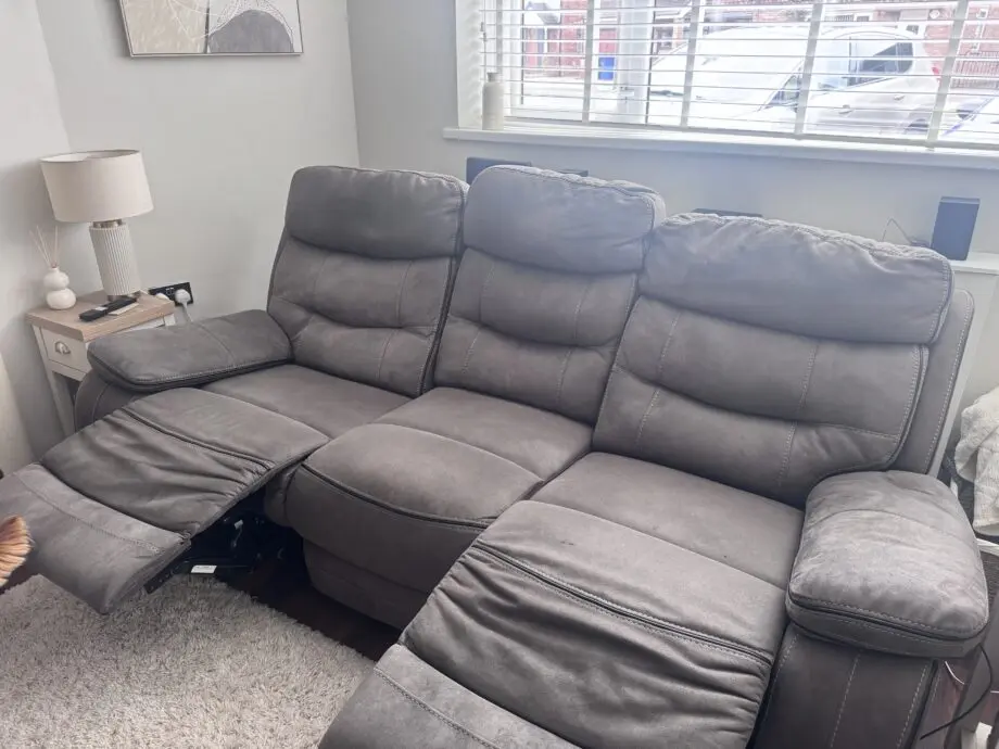 DFS 3 seater power recliner sofa with USBs