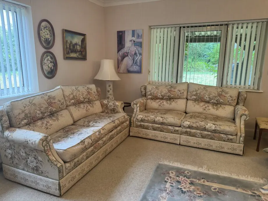 2 x 3 seater sofas, 1 x large armchair, 1 x small armchair
