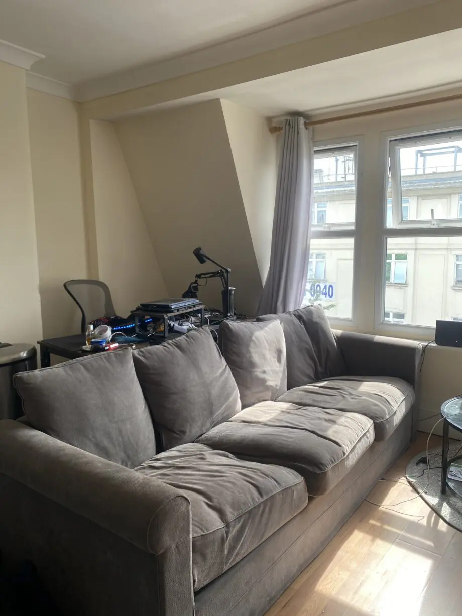 Ikea grey three seater