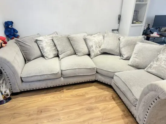 Furniture Village Holly Grey Corner Sofa