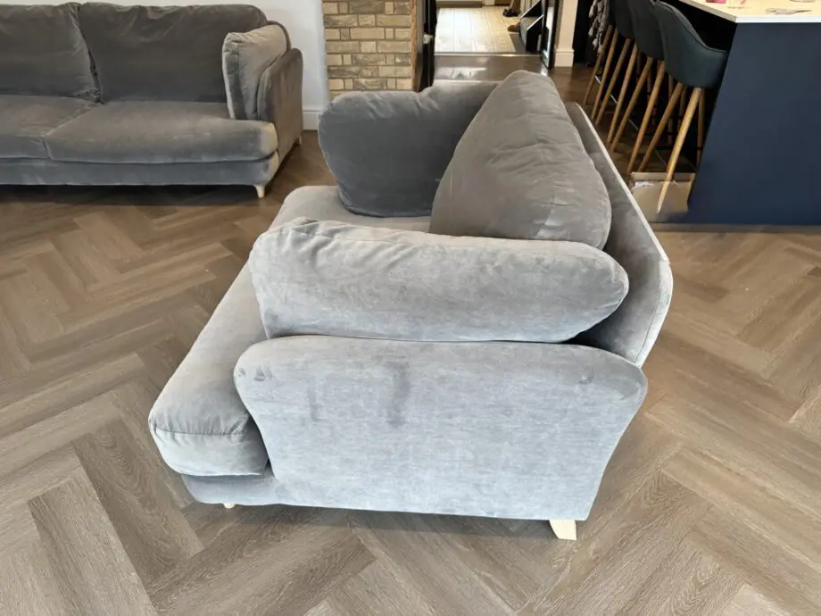 Loaf Slate Smithy 3 Seater & Love Seat In Clever Velvet