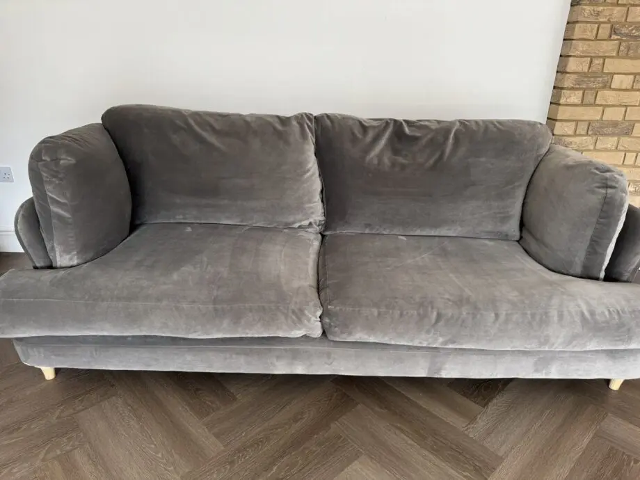 Loaf Slate Smithy 3 Seater & Love Seat In Clever Velvet