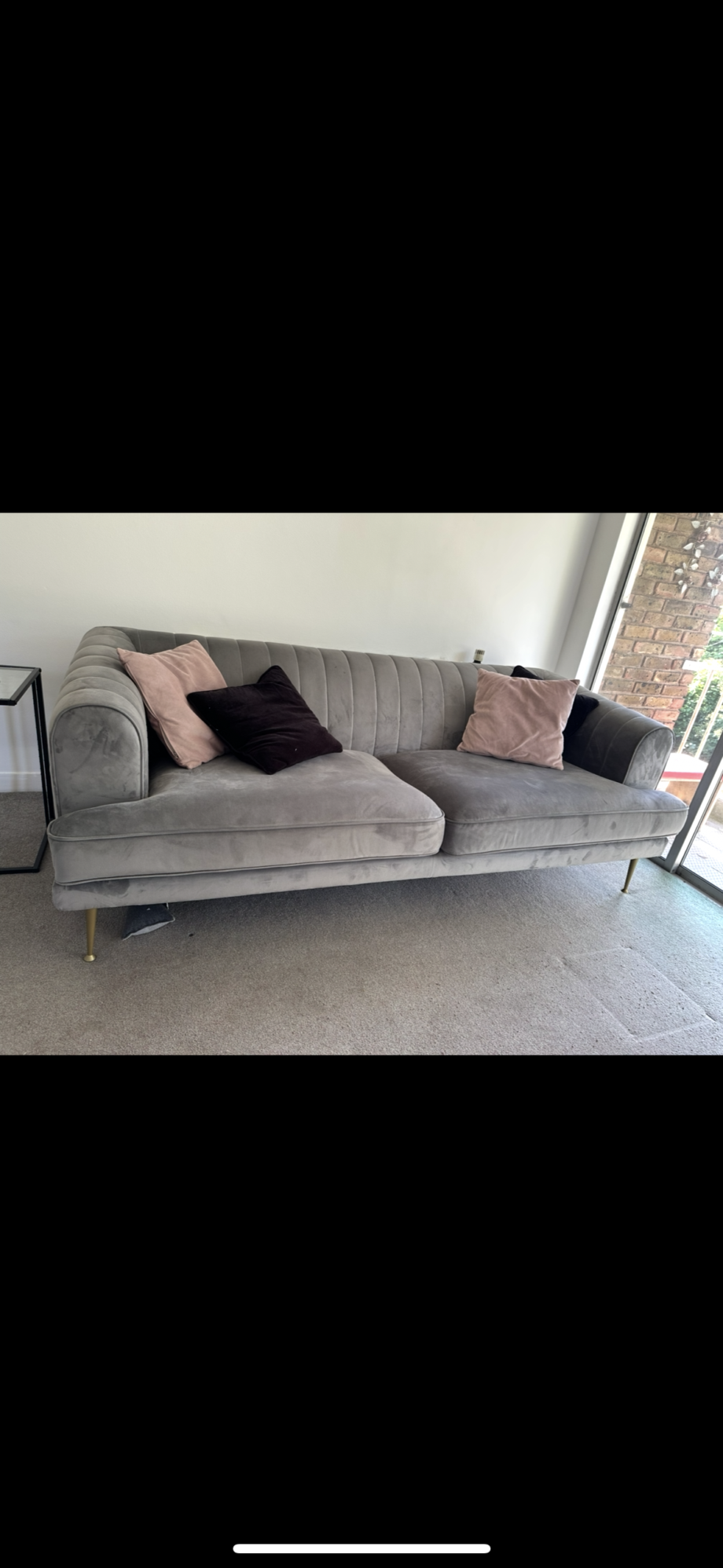DFS Enchanted grey sofa set