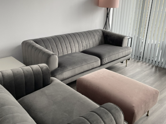 DFS Enchanted grey sofa set