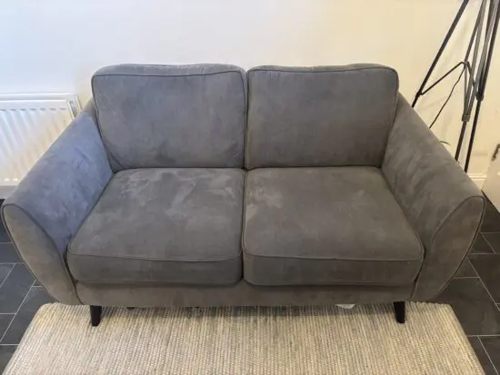 DFS zinc grey 2 seater sofa