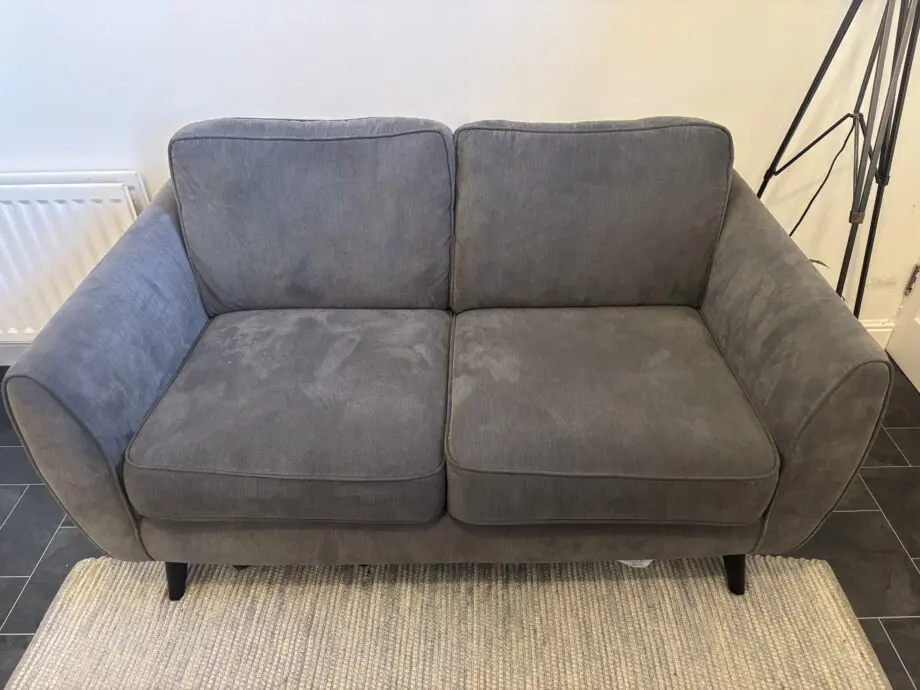 DFS zinc grey 2 seater sofa
