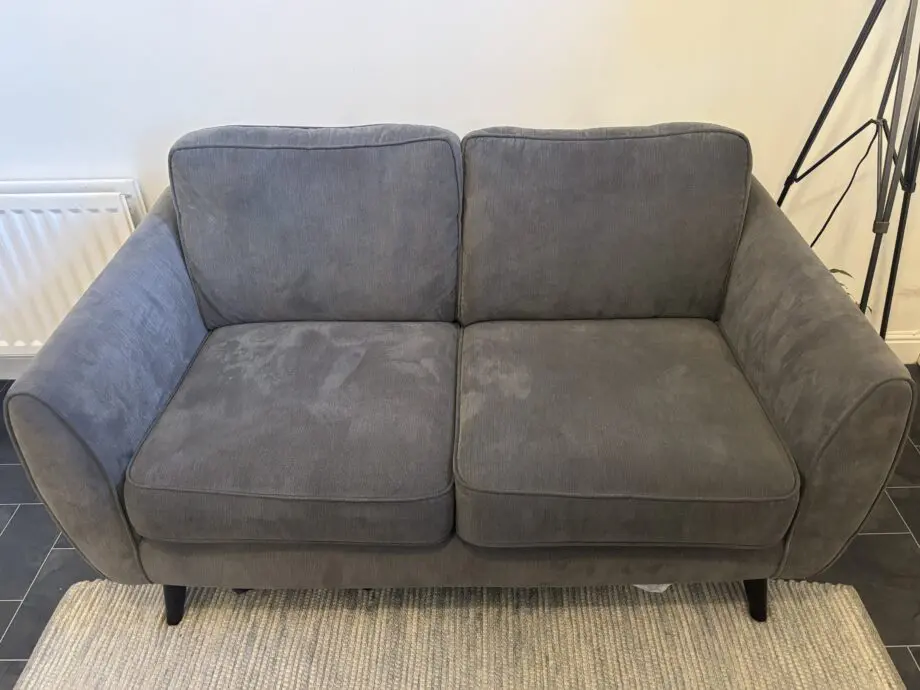 DFS zinc grey 2 seater sofa