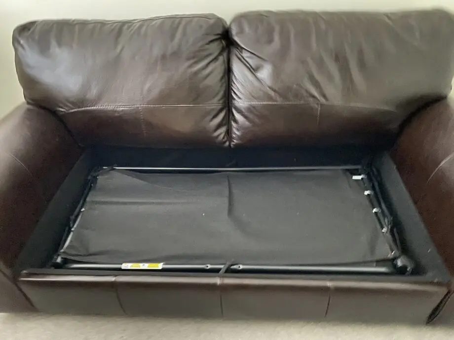 Two Seater Leather Double Sofa bed