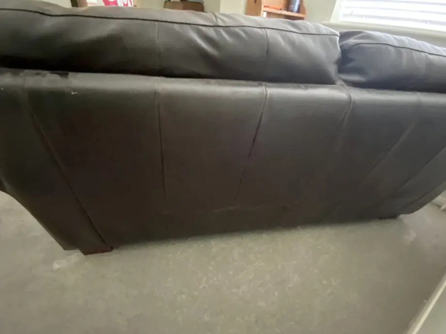 Two Seater Leather Double Sofa bed