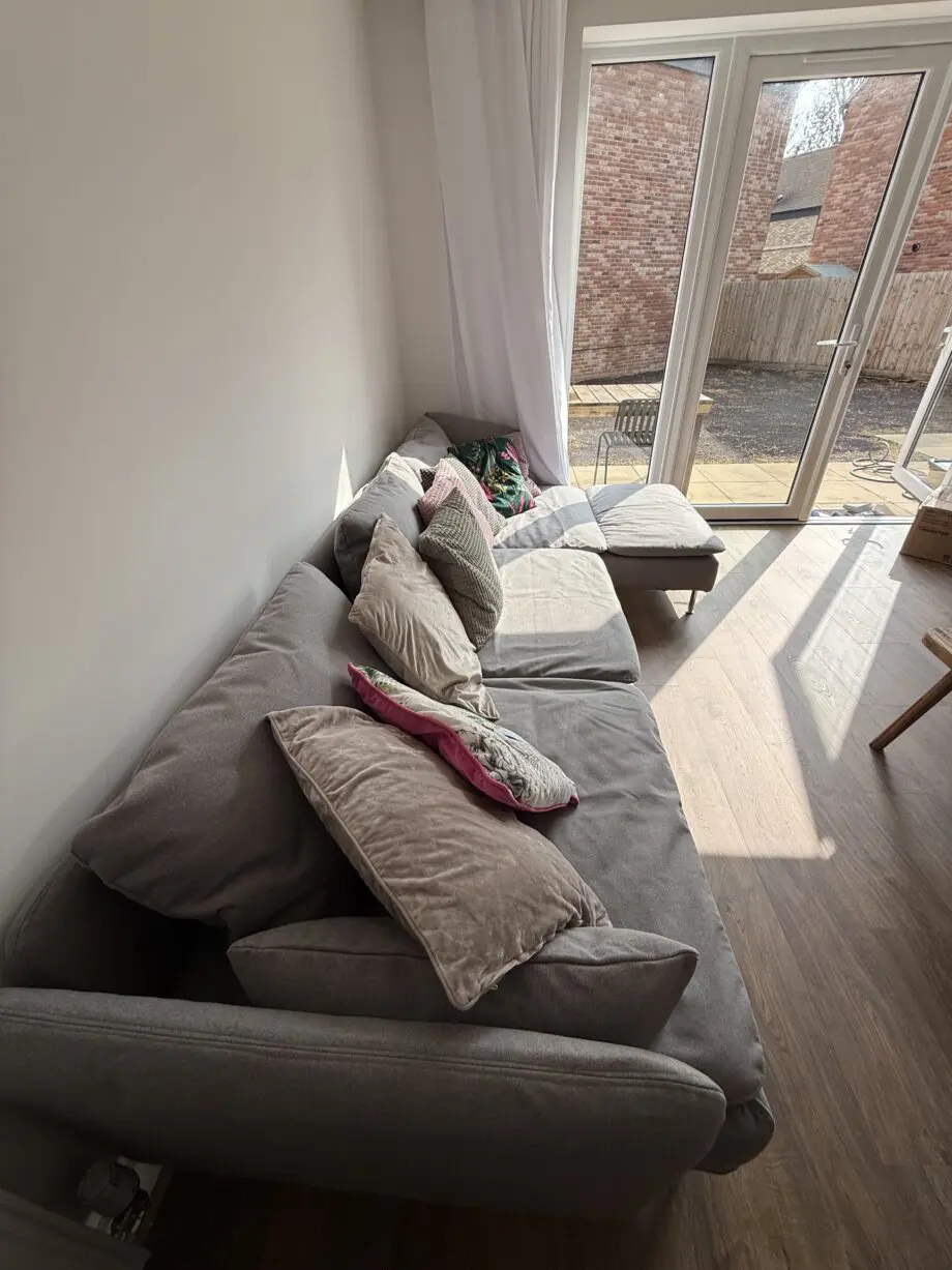 Ikea Soderhamn 4 Seat Sofa with Chaise longue Grey