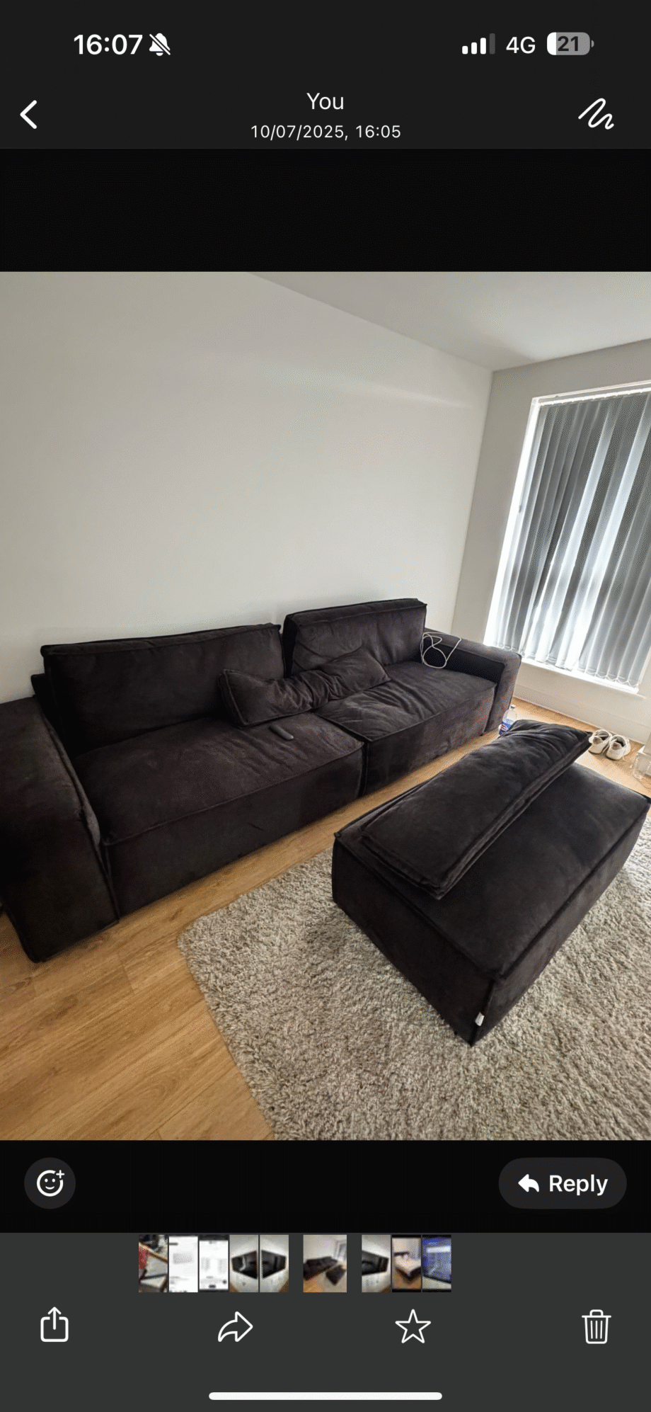 Black sofa club large sofa
