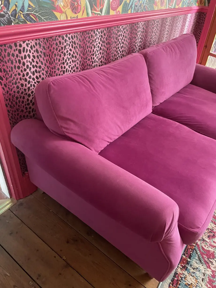 DFS Joules reversible pink two seater