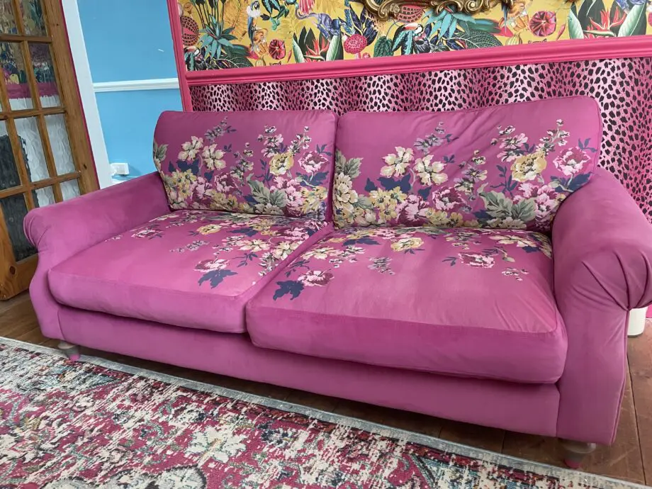 DFS Joules reversible pink two seater