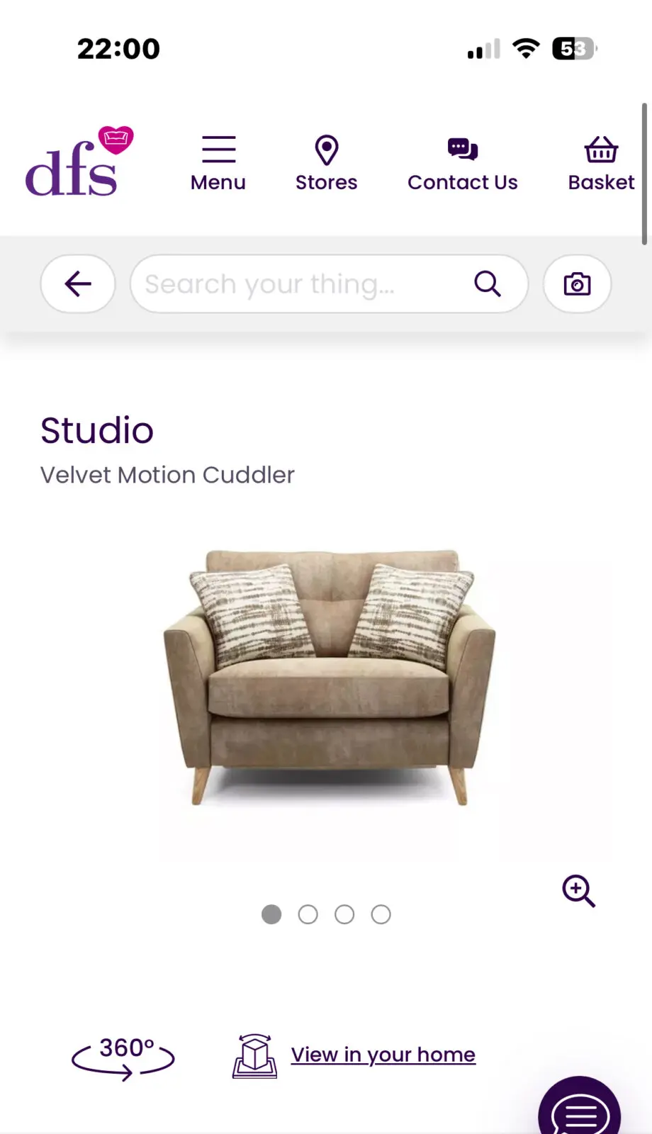 DFS - French connection - Tan/Biege recliner sofa set
