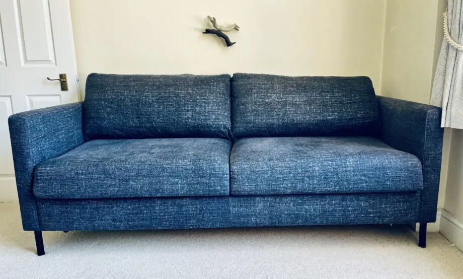 Minimalist Sits Felix 4-Seater Dark Blue Sofabed In Excellent Condition
