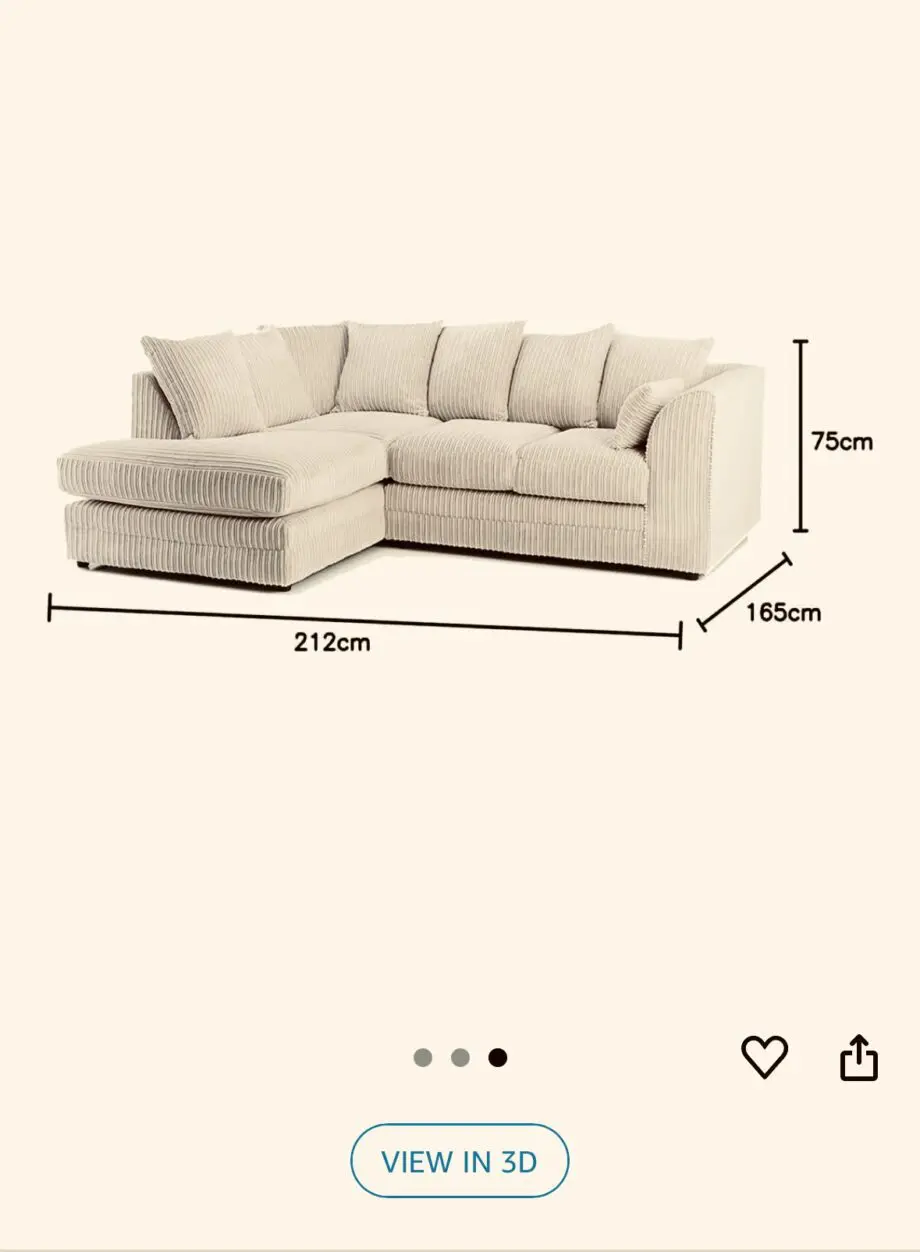 Luxor corner sofa