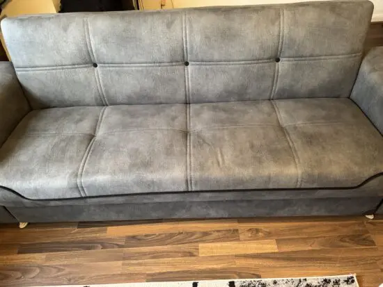 Navy 3 seater sofa bed with storage