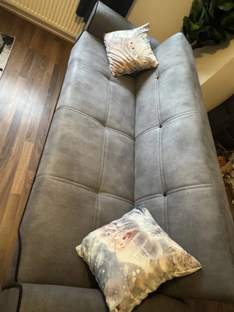 Navy 3 seater sofa bed with storage